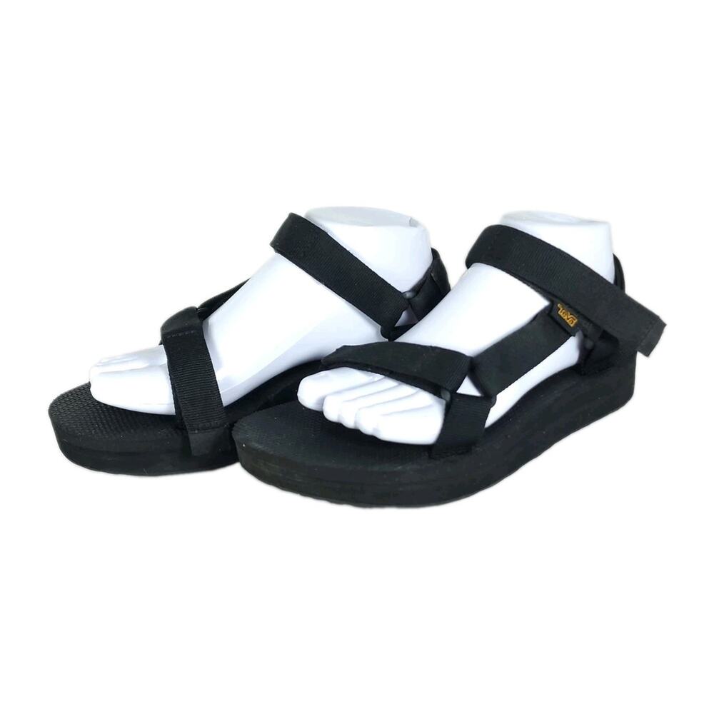 Teva Midform Universal Women's US8 Black Strappy Sandals